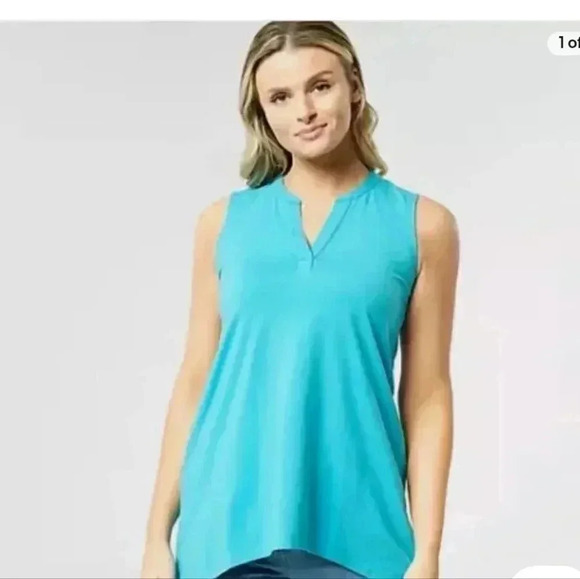 Joan Rivers Women's cotton blend sharkbite Tank Top - Picture 1 of 8